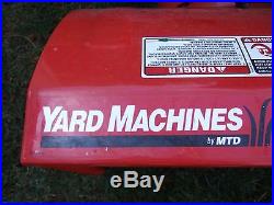 MTD Yard Machines 24 dual stage 6 speed snow blower