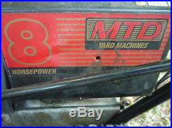 MTD Yard Machines Snow Blower 8 HP/26very well maintained
