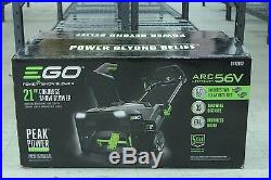 NEW! EGO 56V Single Stage Electric Snow Blower with 2 Batteries SNT2102