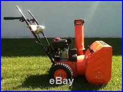 New 6.5Hp OHV Two Stage Snowblower Free Shipping in the USA Electric Start