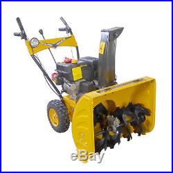 New Gas Snow Blower with Power Steering 2-Stage Electric Start Thrower