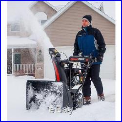 New Son-Tek 24 in. 2 Stage Electric Start Gas Snow Blower Powerful 40 ft Thrower