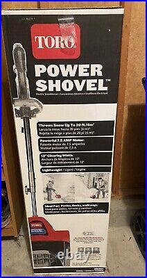 New! Toro Power Shovel Electric Snow Blower Thrower Chute 12 in. 7.5 Amp 38361