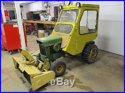 Original 1969 john deere 140 h1 49 blower cozy cab garden tractor