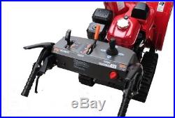 Outdoor Power Gas Snow Blower Electric Joystick Metal Steel Track Drive 2 Stage