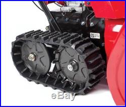 Outdoor Power Gas Snow Blower Electric Joystick Metal Steel Track Drive 2 Stage