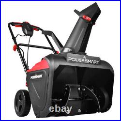POWERSMART Single Stage Electric Snow Blower Thrower 21 Clearing Width Compact