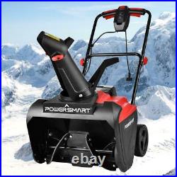 POWERSMART Single Stage Electric Snow Blower Thrower 21in Clearing Width Compact