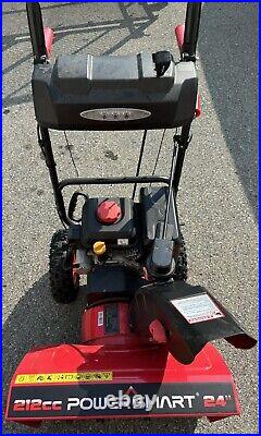 PowerSmart 24 2-Stage Electric Start Gas Snow Blower Heated Handles & LED