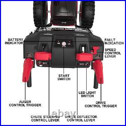 PowerSmart 24 Inch 2-Stage Snow Blower with Battery and Charger 80V 6.0Ah