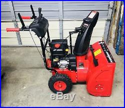 PowerSmart 24 in. 212 cc Two-Stage Electric Start Gas Snow Blower DB7624E