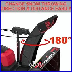 PowerSmart Cordless Snow Blower 24 Inch 2 Stage 80V 6.0Ah with Battery&Charger