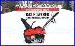 PowerSmart Single-Stage Snow Blower Gas Powered 21 Inch, 212CC Gasoline Engine
