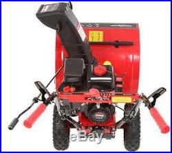 PowerSmart Snow Blower 24in Gas 208cc Two-Stage Electric Manual Start Engine NEW