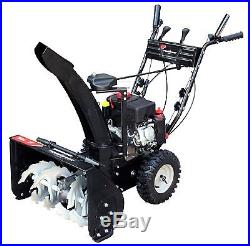 Power Smart 24-inch 208cc Gas Powered 2-Stage Snow Thrower with Electric Start
