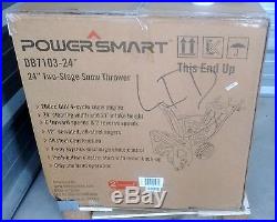 Power Smart DB7103-24 2 Stage Snow Blower (208cc LCT Engine) 24-Inch New In Box