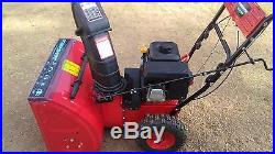 Power Smart DB7651 24 Inch 208cc Two-Stage Snow Thrower With Electric Start