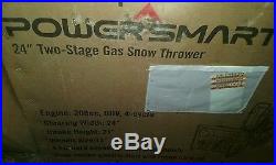 Power Smart DB7651 24-inch 208cc LCT Gas Powered 2-Stage Snow Thrower with Elect