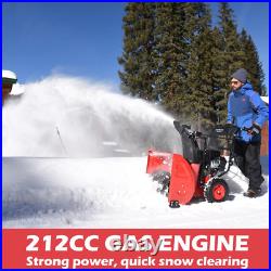 Powersmart 24 in. Two-Stage Electric Start 212CC Self Propelled Gas Snow Blower