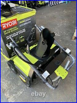 RYOBI 20 in. 40-V Brushless Cordless Electric Snow Blower Tool only