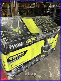 RYOBI 21 RY408010 HP Whisper BRUSHLESS SNOW BLOWER With (3) 6Ah batteries