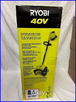 RYOBI 40V Cordless 12-inch Wheeled Snow Shovel with 40v Battery (NO CHARGER)