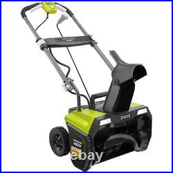 RYOBI Cordless Electric Single Stage Snow Blower 40-Volt 20 Battery Charger