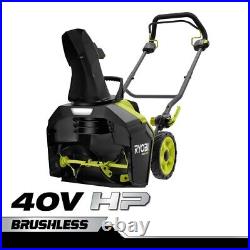 RYOBI RY40890 40V HP Brushless 18 in. Single-Stage Cordless Electric Snow Blower