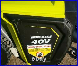 Ryobi 20 in. 40-Volt Brushless Cordless Electric Snow Blower RY40805
