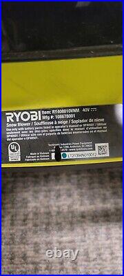 Ryobi 40V BRUSHLESS 21 SNOW BLOWER KIT RY408010VNM- Tool Only