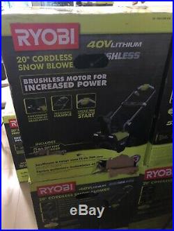 Ryobi Electric Snow Blower 20 in. And 40-Volt Lithium Battery And Charger