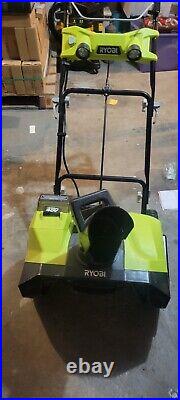 Ryobi Electric Snow Blower 40V Charger And Two Lithium Batteries Tested And Work