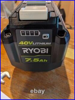 Ryobi RY408101VNM Brushless Whisper 40v HP 21 Snow Blower -7.5Ah Batteries (x2)