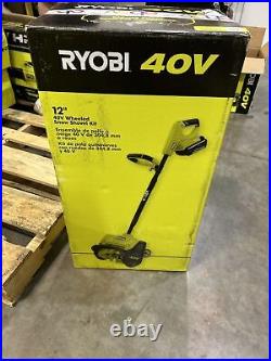 Ryobi RY408130VNM 40V 12in Cordless Wheeled Snow Shovel Kit