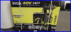 Ryobi RY40870 40V HP Brushless Whisper 24 Cordless Electric Snow Blower