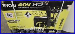 Ryobi RY40870 40V HP Brushless Whisper 24 Cordless Electric Snow Blower