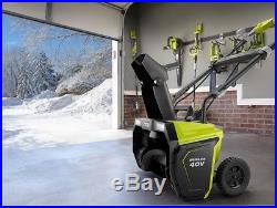 Ryobi Snow Blower 20 40V Brushless Cordless Electric 5.0 Ah Battery Charger