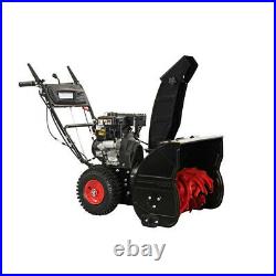 SNOW BLOWER Shovel Thrower 7.0 HP 208 cc Gas Two-Stage Engine Heavy-Duty 24
