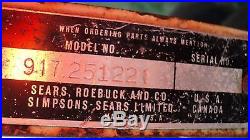 Sears Suburban Garden Tractor 917.251221 Disc Harrow