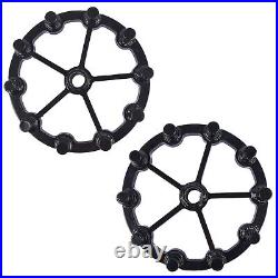 Set of 2 Rear Drive Wheel Assembly Cog 631-0002 Part Rubber Track For Snowblower