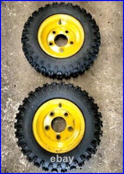 Set of John Deere 1032 826 Snowblower Wheels with 4.80 X 8 Carlisle Tires SAVE