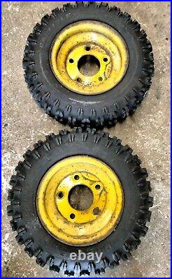 Set of John Deere 1032 826 Snowblower Wheels with 4.80 X 8 Carlisle Tires SAVE