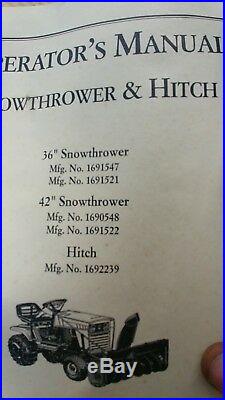 Simplicity Snowblower Parts Tractor Allis Chalmers Hitch 1692239 mount frame nos