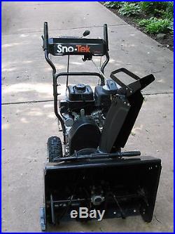 Sno-Tek 24E Snow Blower pull/electric start 2 stage gas (30 hours used)