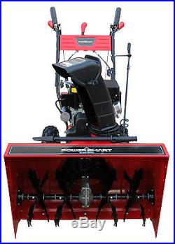 Snow Blower Thrower Gas Powered Electric Start 24 In 2 Stage Home Winter Safety