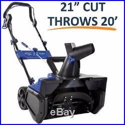 Snow Joe 21 Inch 14 Amp Electric Snow Thrower 4 Blade Steel Auger Throws 20