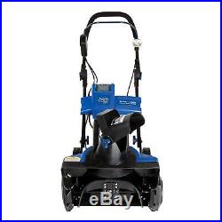 Snow Joe ION18SB 18Inch 40 Volt Cordless Snow Blower With Battery & Charger Blue