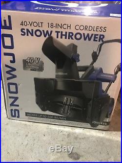 Snow Joe iON18SB 18 Cordless Snow Blower with 40V Li-ion Battery and Charger