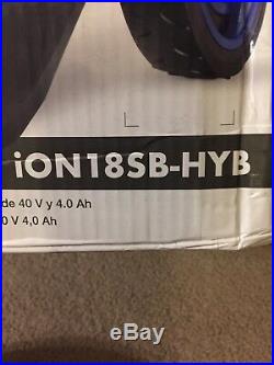 Snow Joe iON18SB-HYB 40V 4.0 Ah Hybrid Cordless/Electric Snow Blower, 18