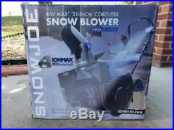 Snow Joe iON21SB-Pro 21 40 Volt Cordless Snow Thrower or Blower 40V New